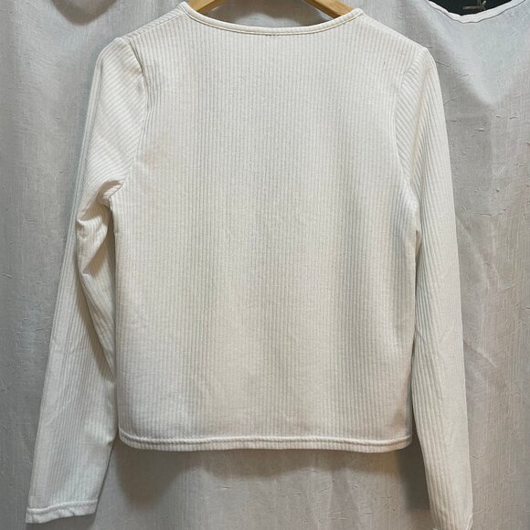 White Tie Front Cardigan - Picture 4 of 4